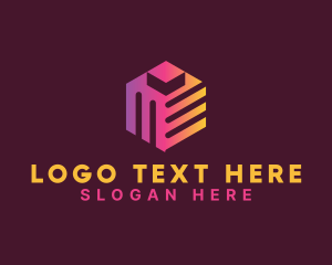 Digital Tech Cube  logo design