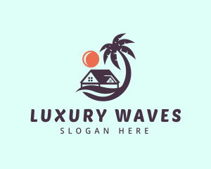 Palm Tree House logo design