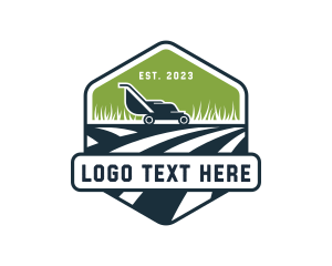 Landscaper - Lawn Mower Grass Cutting logo design