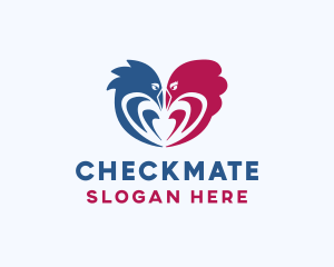 Romantic Love Birds logo design