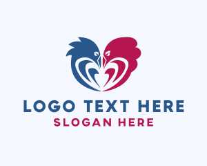 Couple - Romantic Love Birds logo design