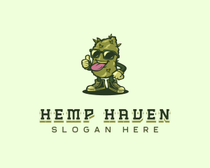 Hemp - Marijuana Weed Cannabis logo design