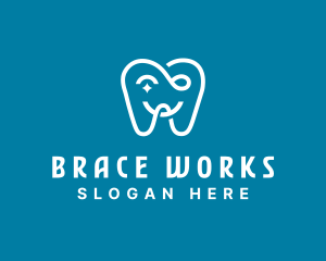 Tooth Dental Orthodontist logo design