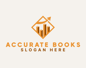 Bookkeeper - Graph Financing Statistics logo design