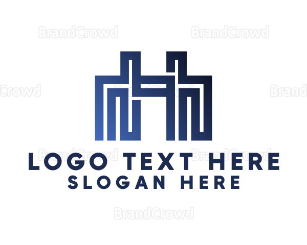 Modern Construction Building Logo