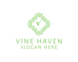 Organic Vines Natural Agriculture logo design