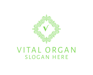 Organic Vines Natural Agriculture logo design