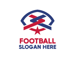 US American Football logo design