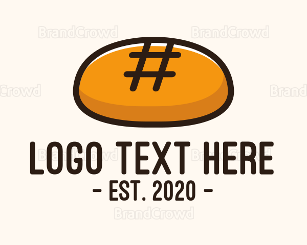 Hashtag Bakery Bread Logo