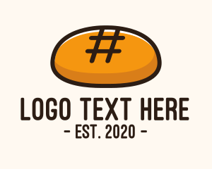 Bake - Hashtag Bakery Bread logo design