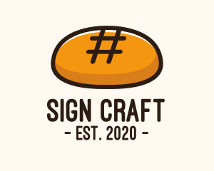 Hashtag Bakery Bread logo design