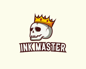 Tattooist - Royal Graffiti Skull logo design