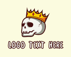 Hip Hop - Royal Graffiti Skull Mascot logo design