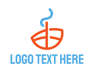 Fog - Blue Red Smoke logo design