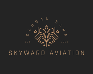 Military Hawk Aviation logo design