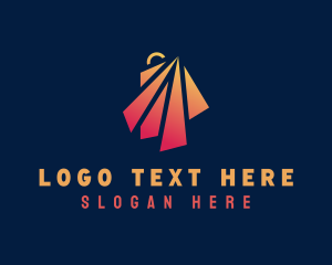 Online Shop - Market Shopping Bag logo design