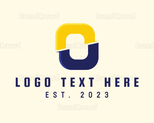 Letter O Construction Logo