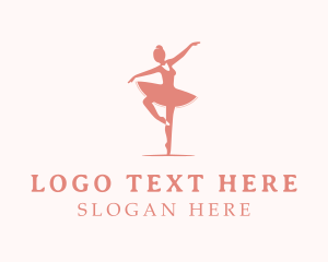 Tutu - Pink Ballerina Tutu logo design