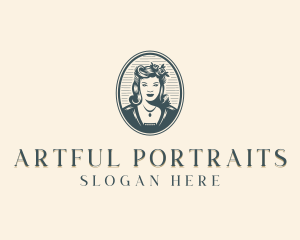 Portrait - Woman Beauty Portrait logo design