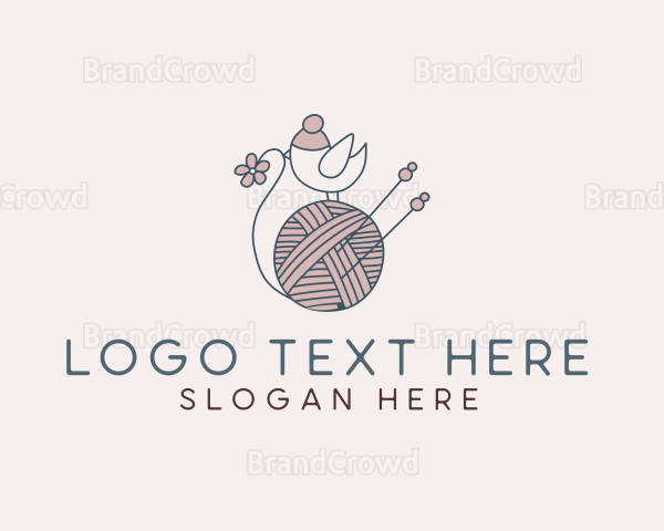 Cute Bird Crochet Logo