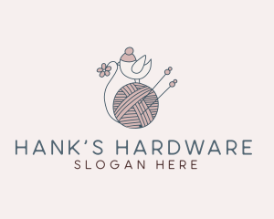 Hank - Cute Bird Crochet logo design