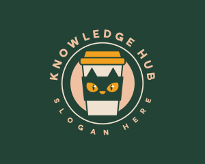 Cat Feline Coffee Logo