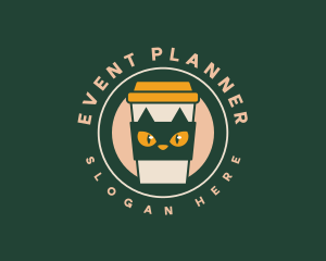 Cat Feline Coffee Logo