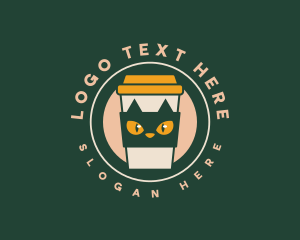 Cat Feline Coffee Logo