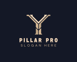 Pillar - Construction Property Pillar logo design