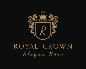 Royal Crown Shield logo design