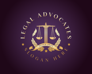 Legal Justice Scale logo design