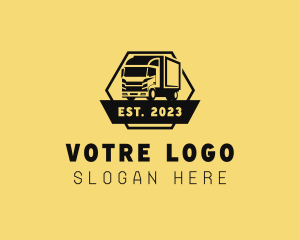 Logistics - Shipping Truck Delivery logo design