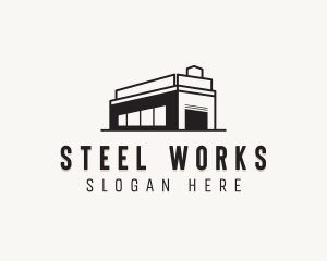 Stockroom Factory Building logo design