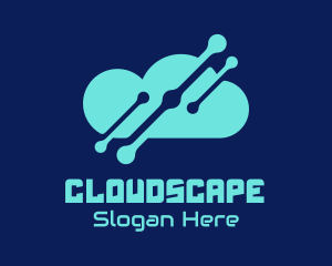 Blue Cloud Network  logo design