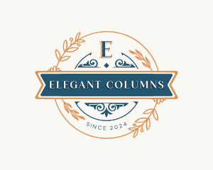 Elegant Floral Ornament logo design