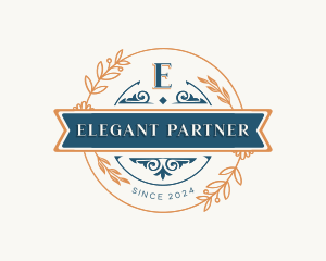 Elegant Floral Ornament logo design