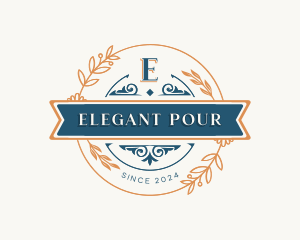 Elegant Floral Ornament logo design