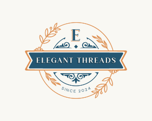 Elegant Floral Ornament logo design