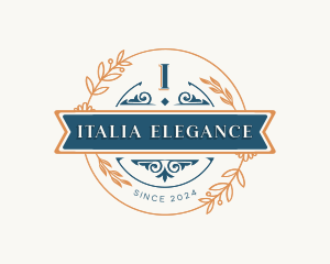 Elegant Floral Ornament logo design