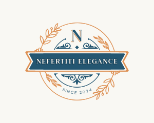 Elegant Floral Ornament logo design