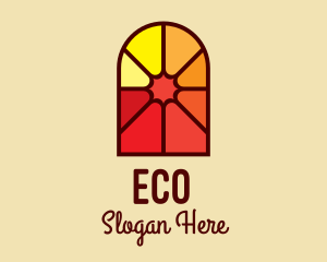 Stained Glass Religious Logo