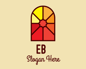 Faith - Stained Glass Religious logo design