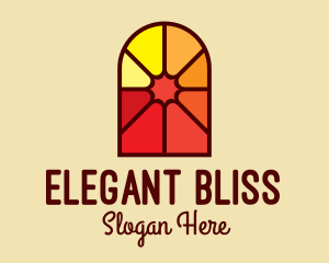 Basilica - Stained Glass Religious logo design