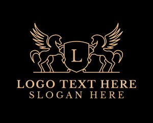 Corporate Legal Pegasus Lettermark Logo