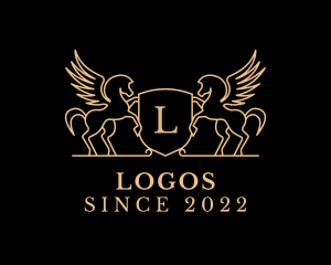 Letter - Corporate Legal Pegasus Lettermark logo design