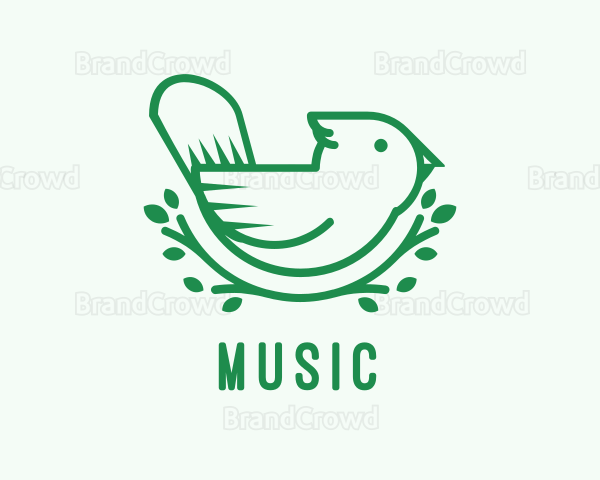 Nature Finch Bird Logo