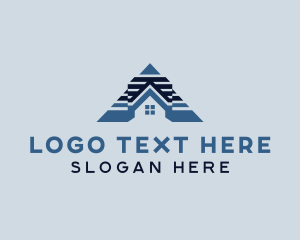 Residential - Roof Home Real Estate logo design