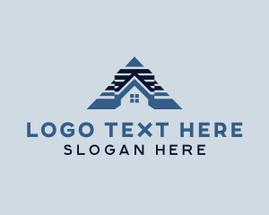 Contractor - Roof Home Real Estate logo design