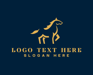 Animal - Horse Luxury Minimal logo design