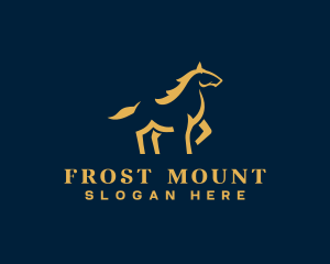 Horse Luxury Minimal  logo design